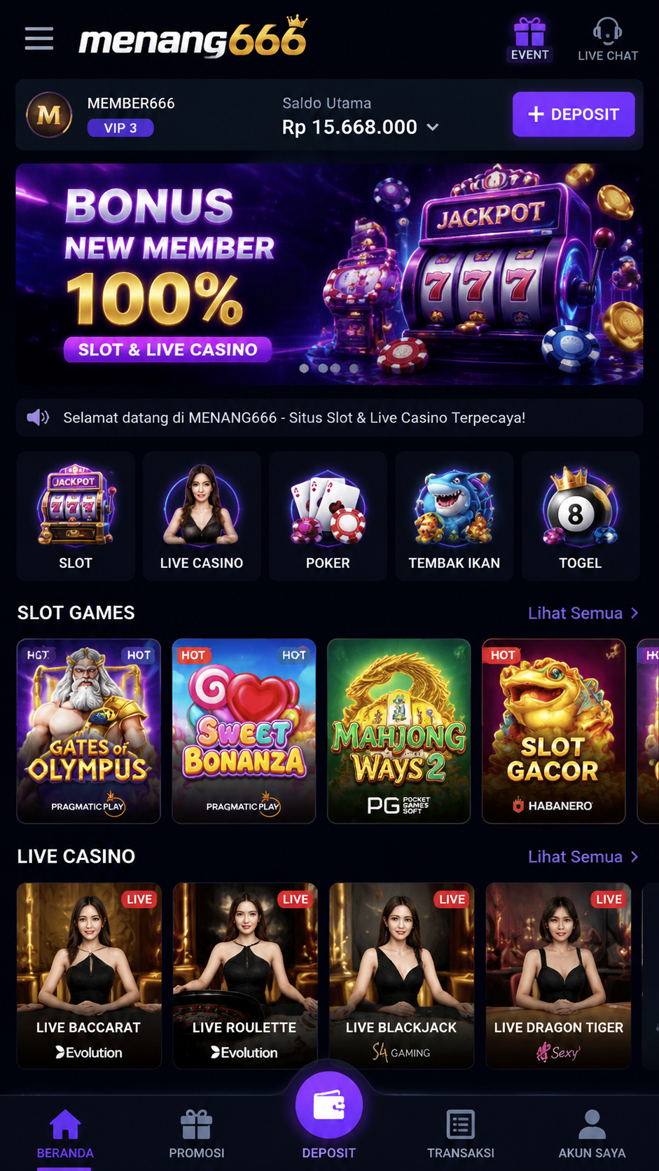 Screenshot 2 menang666